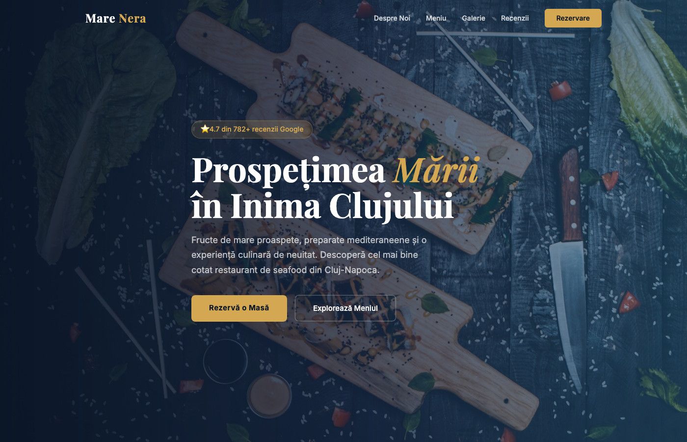 A CoconutPixel-built restaurant website